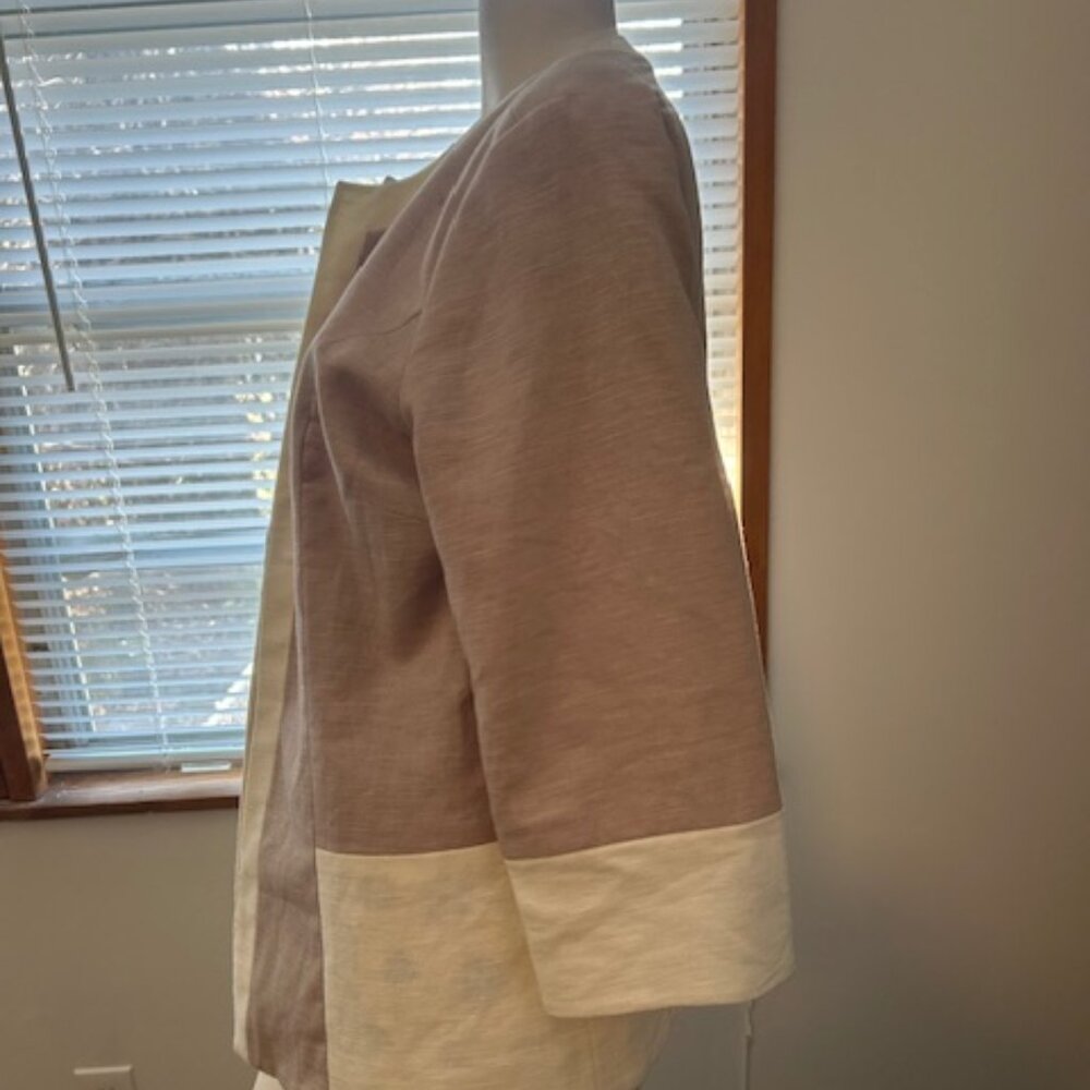 Chico's Reversible Taupe Lynette pattern Animal p… - image 3